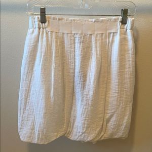 BCBG white paperbag waist skirt small NWT